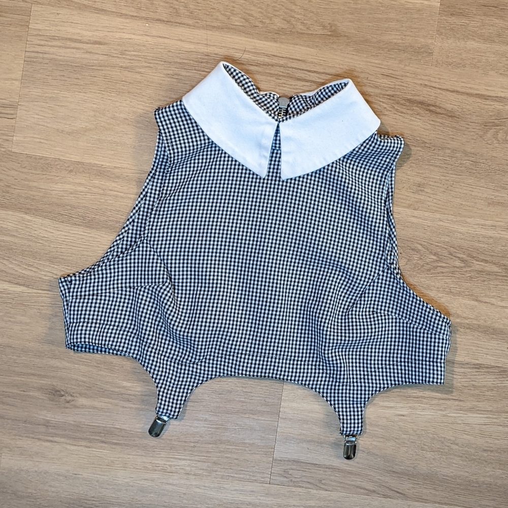 Deandri Gingham Crop Top